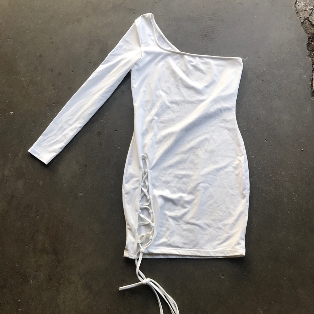 White One Shoulder Dress